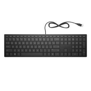 HP PAV WIRED KEYBOARD 300 EN clavier Bureau USB Noir