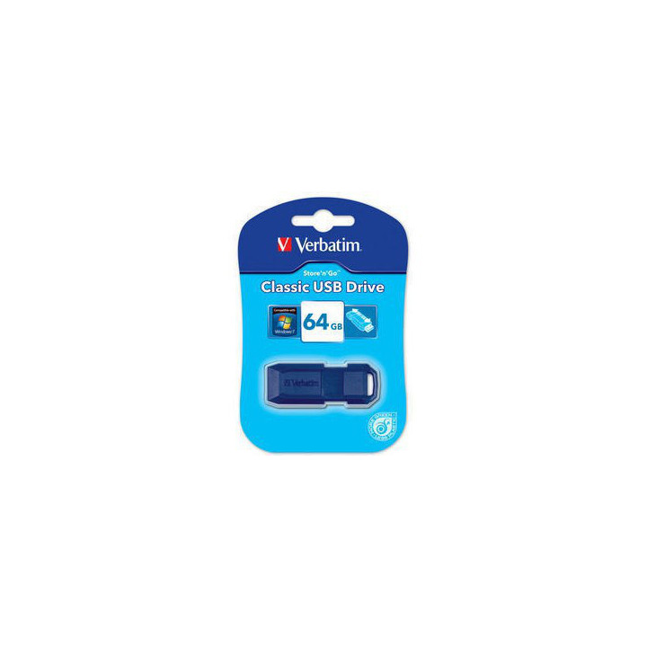 Verbatim Classic USB Drive 64GB lecteur USB flash 64 Go USB Type-A 2.0 Bleu