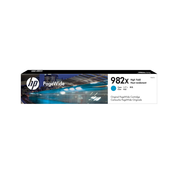HP Cartouche d’encre cyan PageWide 982X grande capacité authentique