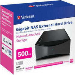 Verbatim Gigabit NAS External Hard Drive 500GB 0,5 To