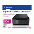 Verbatim Gigabit NAS External Hard Drive 500GB 0,5 To