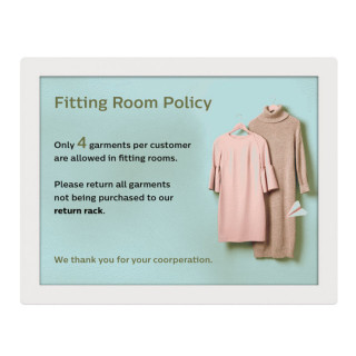 Philips 13BDL4150IW Écran plat de signalisation numérique 33 cm (13") Wifi UXGA Blanc Intégré dans le processeur Android 11