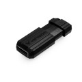 Verbatim Micro-clé USBPinStripe de 32 Go - noire