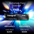 Integral INSSD2TM280NM3PX disque SSD 2 To M.2 PCI Express 4.0 NVMe TLC