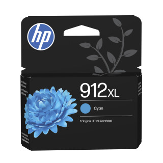 HP 912XL Cartouche d'encre cyan authentique, grande capacité