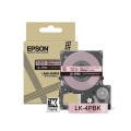 Epson Ruban satin pour étiqueteuse LK-4PBK Noir/Rose 12 mm (5 m)