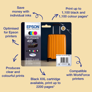 Epson Singlepack Yellow 405 DURABrite Ultra Ink