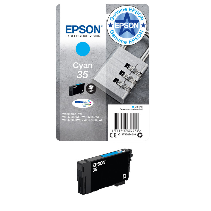 Epson Padlock Encre cyan DURABrite Ultra Cadenas 35
