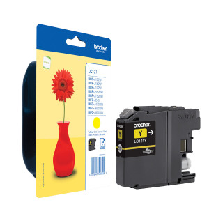 Brother LC121YBP cartouche d'encre 1 pièce(s) Original Rendement standard Jaune