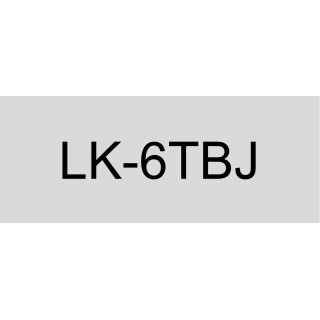 Epson LK-6TBJ Noir, Transparent