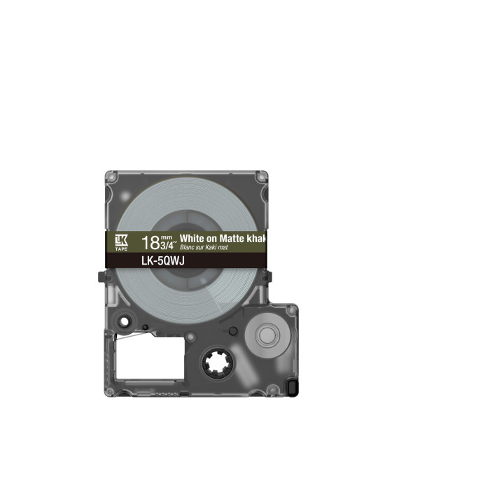 Epson LK-5QWJ Kaki, Blanc