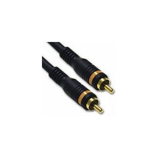 C2G 1m Velocity Digital Audio Coax Cable câble coaxial RCA Noir