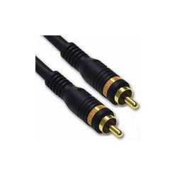 C2G 1m Velocity Digital Audio Coax Cable câble coaxial RCA Noir