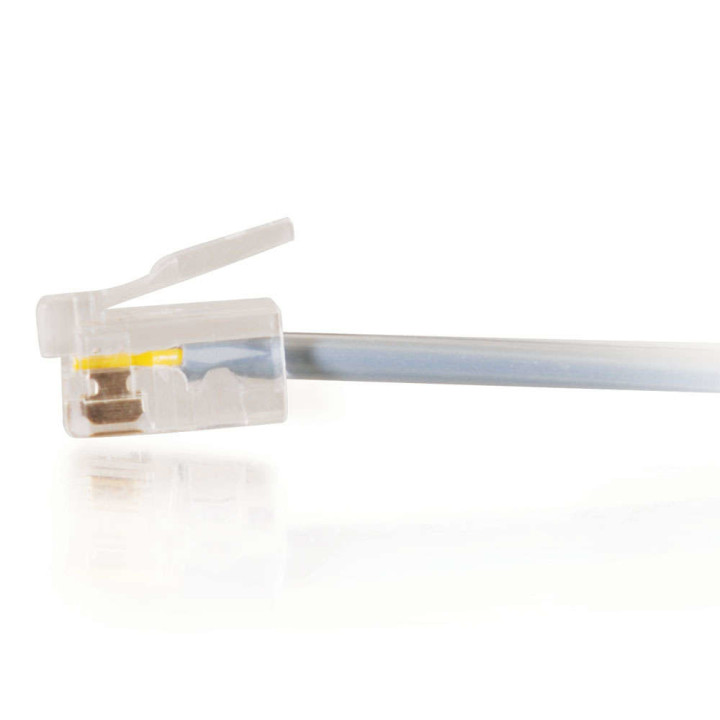 C2G 5m RJ11 6P4C Straight Modular Cable câble de signal Gris