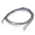 C2G 5m RJ11 6P4C Straight Modular Cable câble de signal Gris