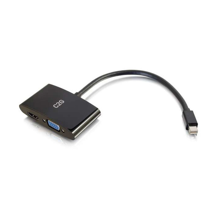 C2G 80935 câble vidéo et adaptateur Mini DisplayPort HDMI + VGA (D-Sub) Noir