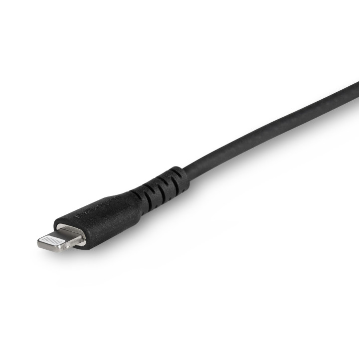 StarTech.com Câble USB-C vers Lightning Noir Robuste 1m - Câble de Charge/Synchronistation USB Type C vers Lightning Fibre Ar