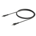 StarTech.com Câble USB-C vers Lightning Noir Robuste 1m - Câble de Charge/Synchronistation USB Type C vers Lightning Fibre Ar