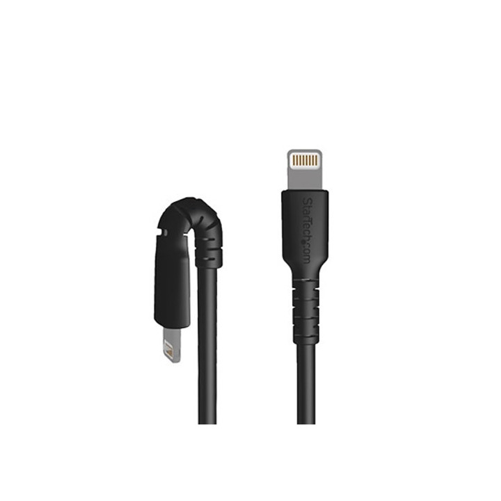 StarTech.com Câble USB-C vers Lightning Noir Robuste 1m - Câble de Charge/Synchronistation USB Type C vers Lightning Fibre Ar