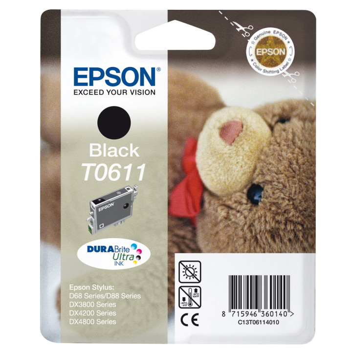 Epson Teddybear Cartouche "Ourson" - Encre DURABrite Ultra N