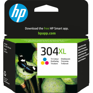 HP 304XL Cartouche d’encre trois couleurs grande capacité authentique
