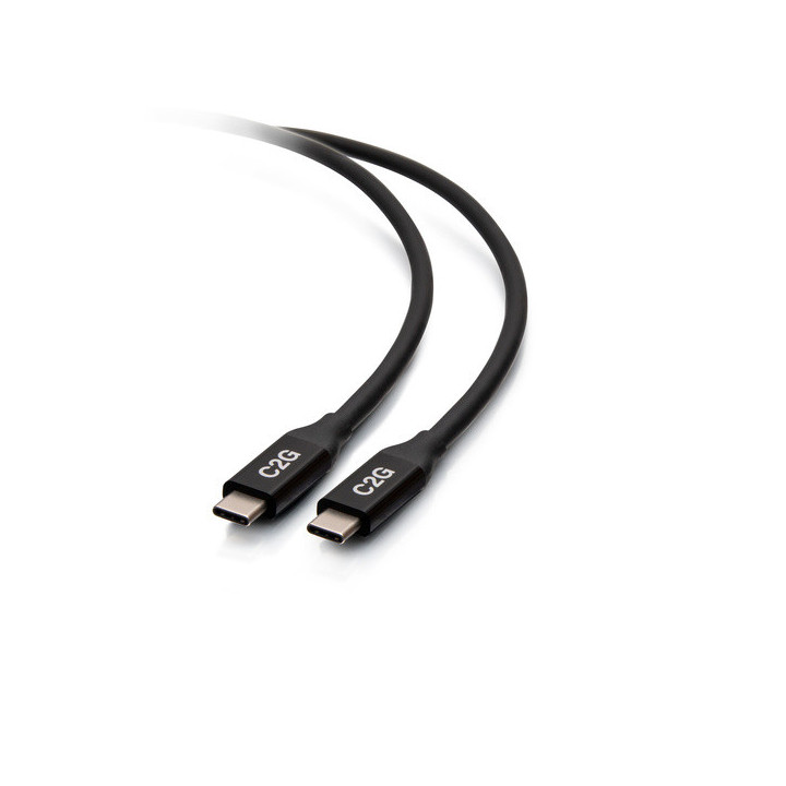 C2G Câble USB-C® mâle vers USB-C mâle (20 V 5 A) 1 m - USB4® 40 Gb/s