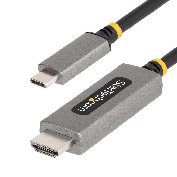 StarTech.com Câble Adaptateur USB-C vers HDMI de 1m, 8K 60Hz/4K 144Hz, HDR10 - Cordon USB Type-C vers HDMI 2.1 - Compatible US