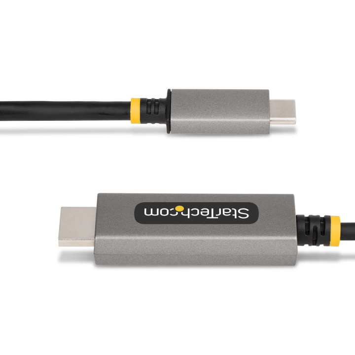 StarTech.com Câble Adaptateur USB-C vers HDMI de 1m, 8K 60Hz/4K 144Hz, HDR10 - Cordon USB Type-C vers HDMI 2.1 - Compatible US