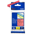 Brother TZe-431 - Cassette à ruban pour étiqueteuse originale – Noir sur rouge, 12 mm de large