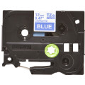 Brother TZe-535 - Cassette à ruban pour étiqueteuse originale – Blanc sur bleu, 12 mm de large
