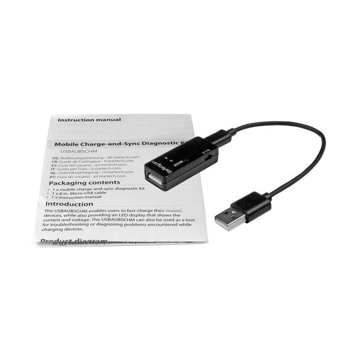 StarTech.com USBAUBSCHM testeur d'alimentation Noir