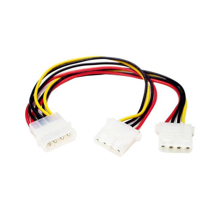 StarTech.com Câble Répartiteur en Y Molex - 1x LP4 Mâle 2x LP4 Femelle - 23 cm