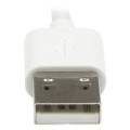 StarTech.com Câble Lightning coudé vers USB de 1 m - Blanc