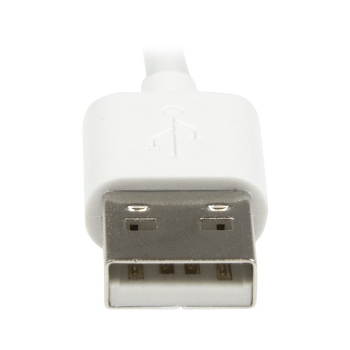 StarTech.com Câble Lightning coudé vers USB de 1 m - Blanc