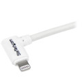 StarTech.com Câble Lightning coudé vers USB de 1 m - Blanc