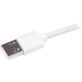 StarTech.com Câble Lightning coudé vers USB de 1 m - Blanc