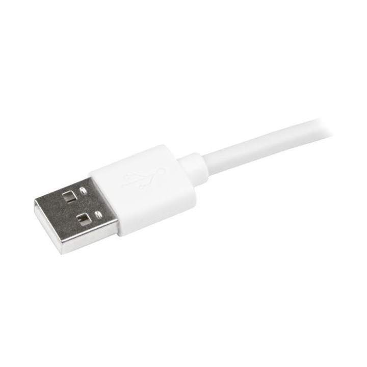 StarTech.com Câble Lightning coudé vers USB de 1 m - Blanc
