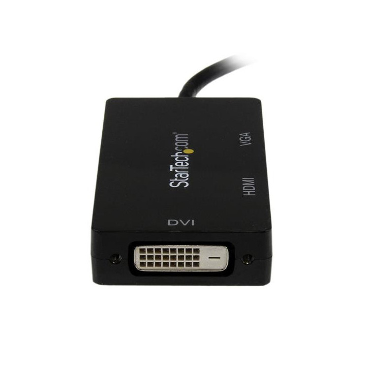 StarTech.com Adaptateur de voyage Mini DisplayPort vers VGA / DVI / HDMI - Convertisseur vidéo 3-en-1
