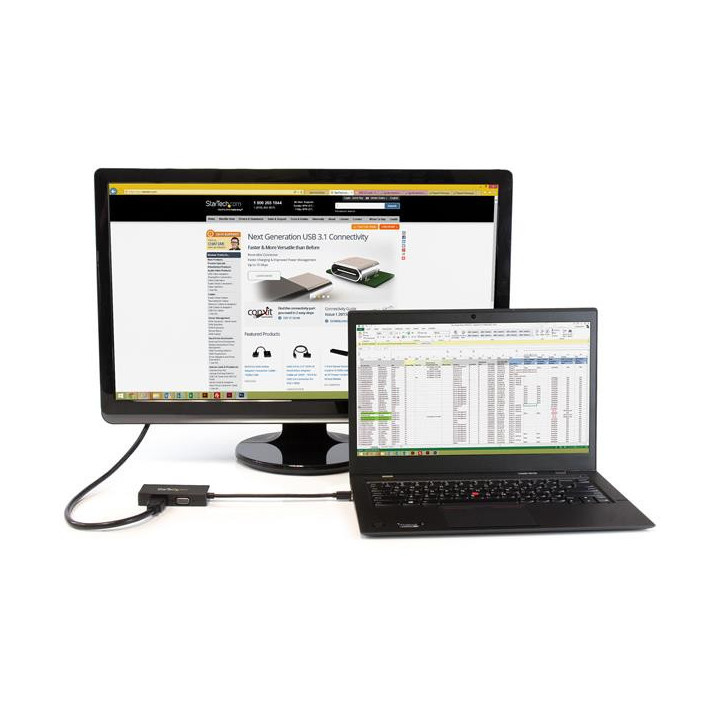 StarTech.com Adaptateur de voyage Mini DisplayPort vers VGA / DVI / HDMI - Convertisseur vidéo 3-en-1
