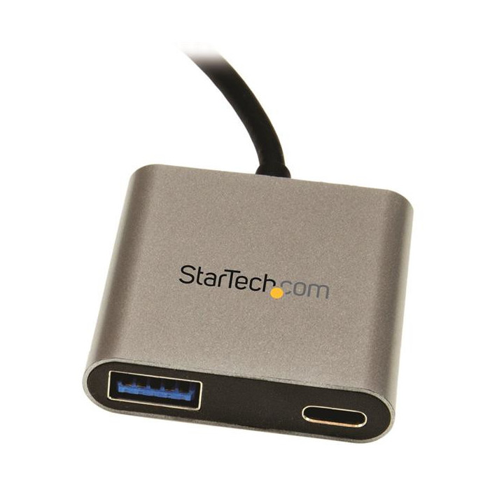 StarTech.com Hub USB-C à 2 ports avec Power Delivery - USB-C vers USB-A et USB-C - Hub USB 3.0