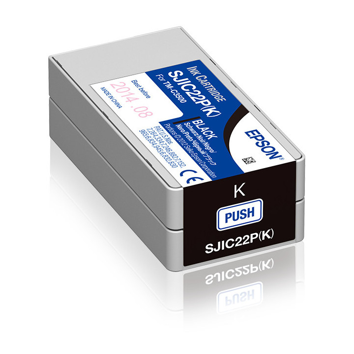 Epson SJIC22P(K): Ink cartridge for ColorWorks C3500 (Black)
