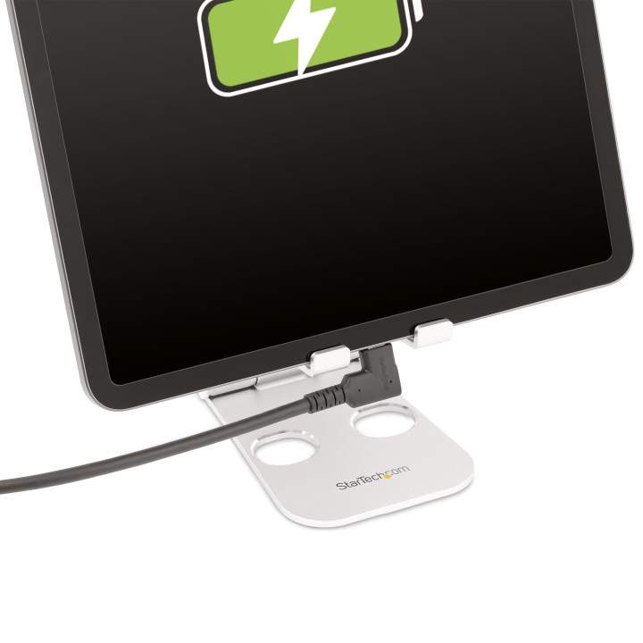 StarTech.com Câble USB-C de 1m, Coudé à Droite, USB 10Gbps, 100W (5A) Power Delivery, 8K 60Hz/4K 144Hz DP Alt Mode, Cordon U