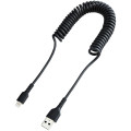 StarTech.com Câble USB vers Lightning de 1m - Certifié Mfi - Adaptateur USB Lightning Noir, Gaine durable en TPE - Cordon Cha