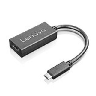 Lenovo 4X90M42956 câble vidéo et adaptateur VGA (D-Sub) USB Type-C Noir