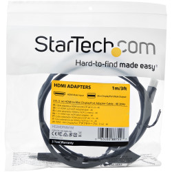 StarTech.com Câble HDMI vers Mini DisplayPort - 1 m - 4k 30 Hz - Adaptateur HDMI à mDP