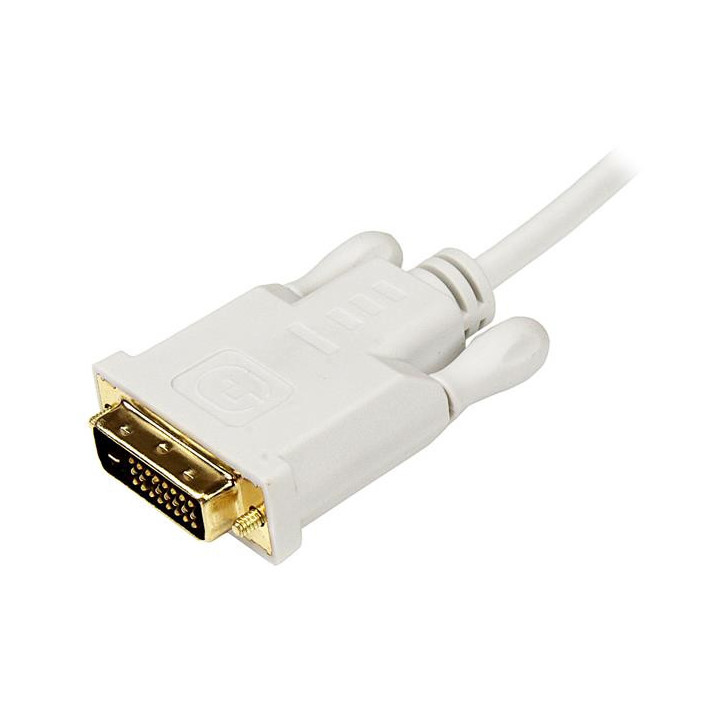 StarTech.com Adaptateur Mini DisplayPort vers DVI - Câble Mini DP / DVI-D 1080p / 1920x1200 - Blanc 91 cm