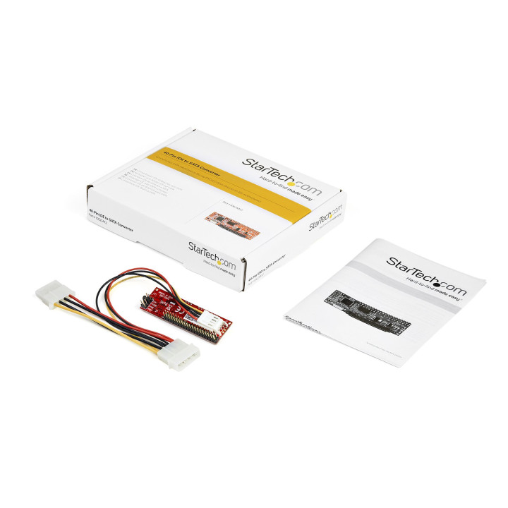 StarTech.com Adaptateur IDE 40 pin PATA vers SATA pour disque dur / SSD 2.5" ou 3.5" et graveur optique 5.25"