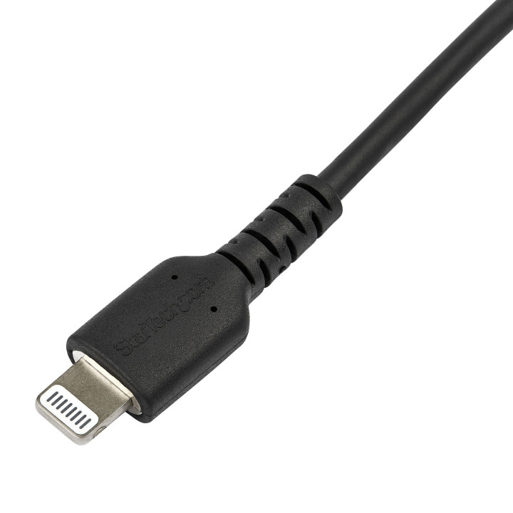 StarTech.com Câble USB-C vers Lightning Noir Robuste 2m - Câble de Charge/Synchronistation USB Type C vers Lightning Fibre Ar