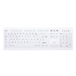 CHERRY AK-C8100F-FU1-W/FR clavier Bureau RF sans fil AZERTY Français Blanc