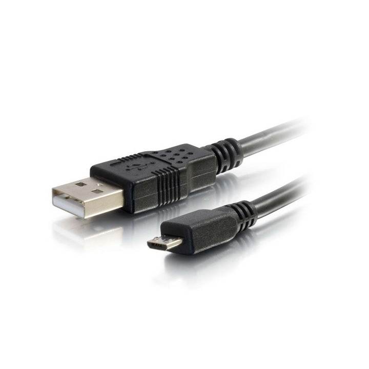 C2G 2 m Câble USB 2.0 A vers Micro-B mâle vers mâle - Noir